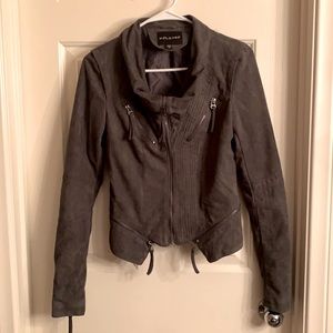 SoleMio Dark Green Suede Jacket